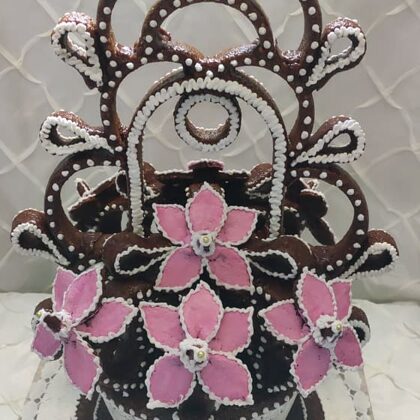 49.000 Ft  3,5-kg-csipkes-torta--rozsaszin-viragokkal. (1)