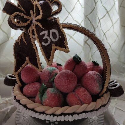 1,7 kg grillázs kosár + 20 db töltött barack sütivel :  31.800 Ft  /MÁS FELIRATTAL ESKÜVŐR