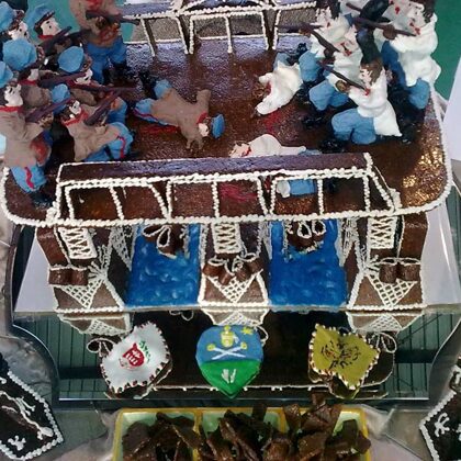 Tápióbicskei csata grillázsból, verseny munkám