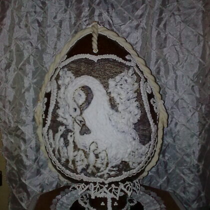 56.000 Ft  hatalmas-45cm-tojas--domboritott-cimerrel-4kg