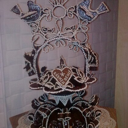 nagy-galambos-kosar-középen nőszirommal,eskuvore 4,5 kg: 63.000 Ft 