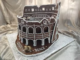 COLOSSEUM Róma grillázsból, esküvőre